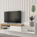 Modern mobile TV hanging design with 1 door and shelf 180x32x42cm Trella Offers