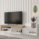 Modern mobile TV hanging design with 1 door and shelf 180x32x42cm Trella Price