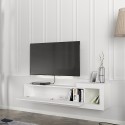Suspended TV stand for modern living room with flip-down door, 150cm, Fly 
