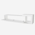 Suspended TV stand for modern living room with flip-down door, 150cm, Fly Price