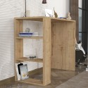Desk office study 3 shelves 90x40x74cm modern wooden Netenya Discounts