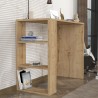 Desk office study 3 shelves 90x40x74cm modern wooden Netenya Discounts