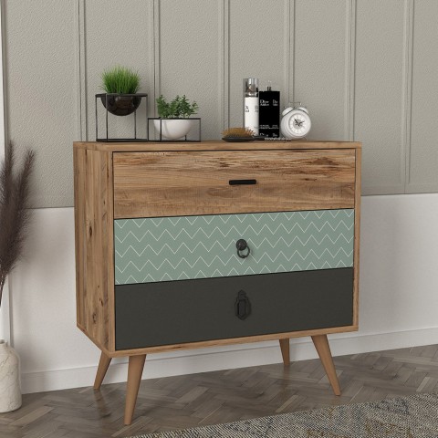 Living room bedroom shabby chic 3 drawers chest of drawers Triwave Promotion