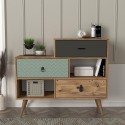 Living room cabinet shabby chic 2 doors 1 drawer 110x40x93cm Triwave Discounts