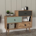 Living room cabinet shabby chic 2 doors 1 drawer 110x40x93cm Triwave Promotion