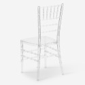 Stock 20 transparent chairs for restaurant ceremonies events Chiavarina Crystal Sale
