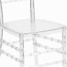 Stock 20 transparent chairs for restaurant ceremonies events Chiavarina Crystal Bulk Discounts