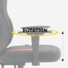 Gaming chair office chair ergonomic adjustable RGB light Gundam. 