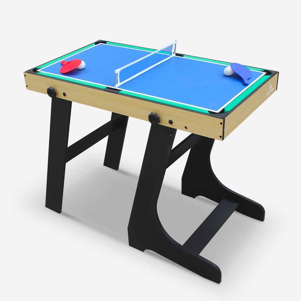 3-in-1 Folding Game Table: Billiards, Ping Pong, Hockey - Texas Model