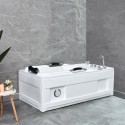 Rectangular built-in wall whirlpool bathtub Itaca Choice Of