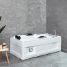 Rectangular built-in wall whirlpool bathtub Itaca Choice Of