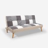 Sofa bed 2-3 seats in modern patchwork style fabric Kolorama+ Bulk Discounts