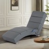 Massaging heated lounging chair in faux leather Rennes Sale