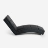 Modern upholstered faux leather lounge armchair for the living room Dijon Model