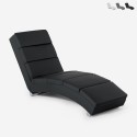Modern upholstered faux leather lounge armchair for the living room Dijon Promotion
