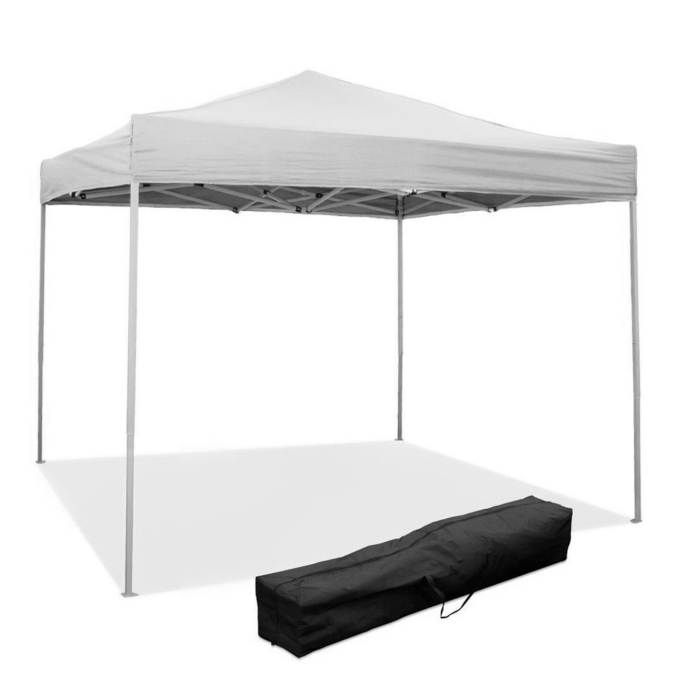 Folding Outdoor Garden Gazebo 3x3 Iron for Camping Beach Expo