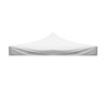 White replacement waterproof canopy for a foldable 3x6 gazebo with velcro Promotion