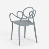 Modern elegant design chair in polypropylene with armrests Derby Price
