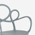 Modern elegant design chair in polypropylene with armrests Derby Cost