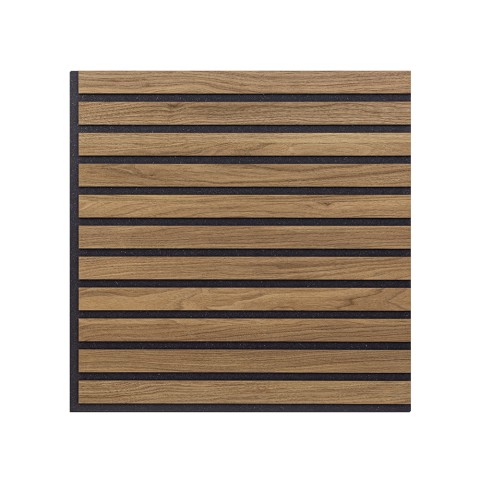 10 x decorative sound-absorbing panel 58x58cm walnut wood Deco BN Promotion
