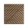 10 x decorative sound-absorbing panel 58x58cm walnut wood Deco DN Promotion