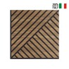 20 x decorative panel 58x58cm sound-absorbing wood walnut Deco MXN Discounts