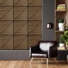 10 x decorative sound-absorbing panel 58x58cm walnut wood Deco DN Offers