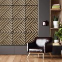 10 x decorative oak wood sound-absorbing panel 58x58cm Deco DR Offers