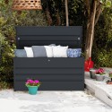 Outdoor garden storage box in steel 132x61x62cm Chamonix Offers