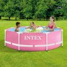 Above ground 244x76cm round pink Intex pool Pink Metal Frame 28292 On Sale