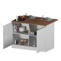 Island middle for modern kitchen 2 doors table wood 125x90x90cm Deer Cheap