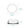Round Intex Canopy Metal Frame Pool with Sunshade Canopy 28209 Catalog