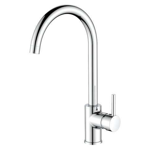 Kitchen mixer sink with high spout single-lever chrome Chicago Promotion