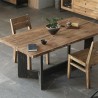 Dining kitchen table in rustic wood 220x100cm living room Kurt Offers