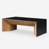 Low design coffee table for living room rectangular rustic wood Clint On Sale