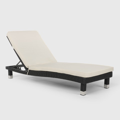 Classic Design Poly Rattan Lounger for Beach Garden Pool Playa Promotion