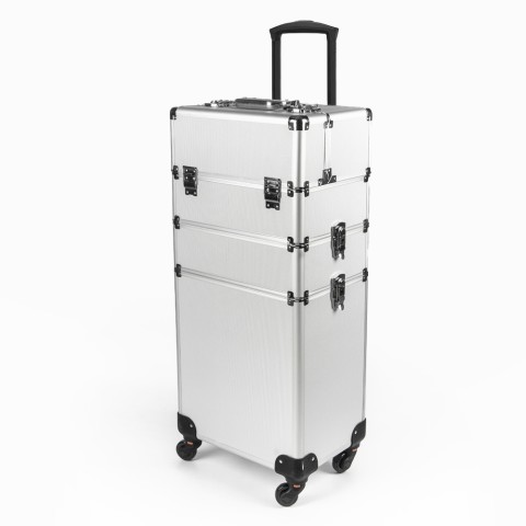 Esthetician trolley suitcase with make-up holder 4 wheels Sirius. Promotion