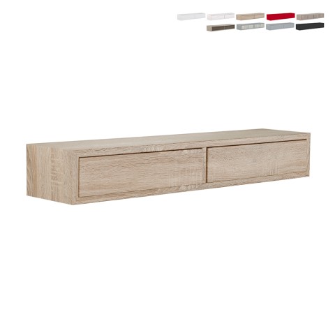 Wall shelf with 2 drawers modern living room design Domino Promotion