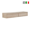Wall shelf with 2 drawers modern living room design Domino 