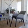 Garden Outdoor Lounge Set 2 Armchairs Sofa Coffee Table Luxor Lounge Measures