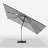 Garden Umbrella Offset 3x4m Adjustable Rotating Jungle Dark Bulk Discounts