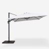 Garden Umbrella Offset 3x4m Adjustable Rotating Jungle Dark On Sale