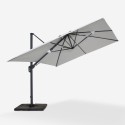 Garden Umbrella Offset 3x4m Adjustable Rotating Jungle Dark Model