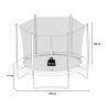 Dyngo M 185 cm Kids' Outdoor Trampoline Measures