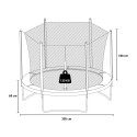 Dyngo XL 305cm Kids Garden Trampoline Measures