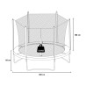 Dyngo XL 305cm Kids Garden Trampoline Measures