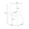 Padded Chair for Kitchen Living Room Armchair Lizak 