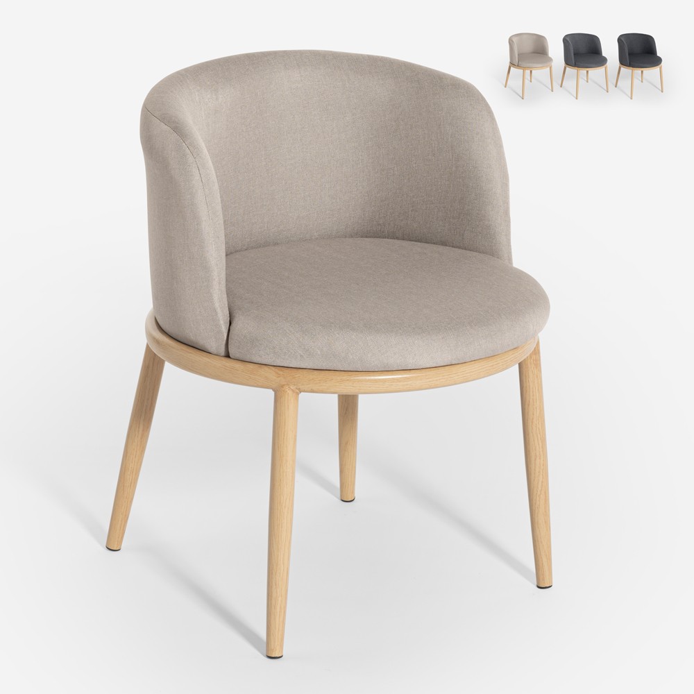 Lizak Upholstered Fabric Chair for Kitchen, Living Room, and Lounge