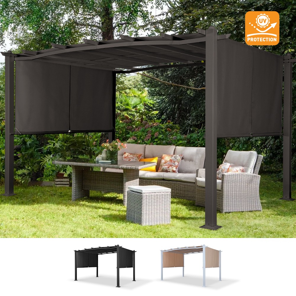 Barbados 3x4m Rectangular Aluminum Outdoor Garden Gazebo