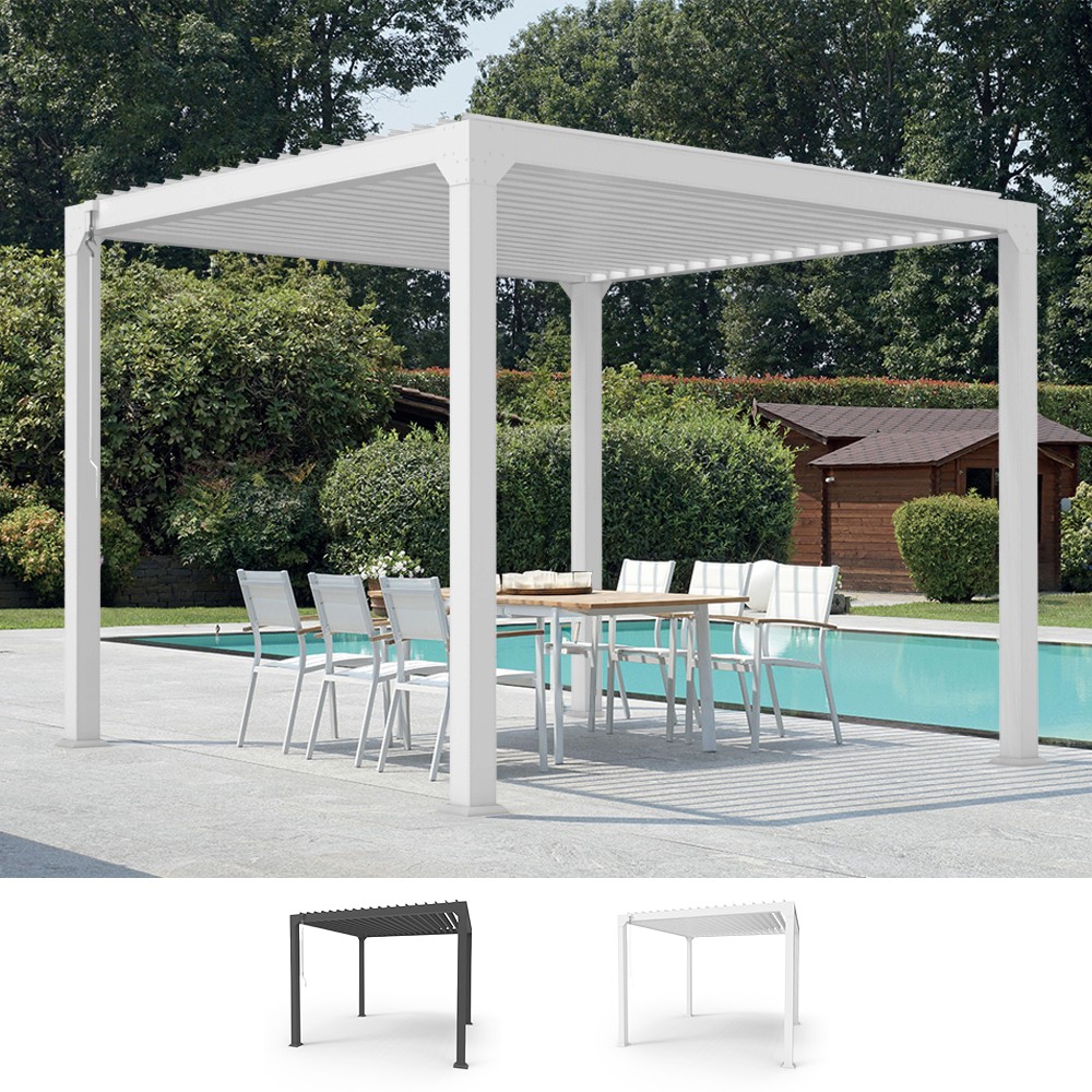 Guadalupe 3x3m Manual Bioclimatic Aluminum Garden Pergola